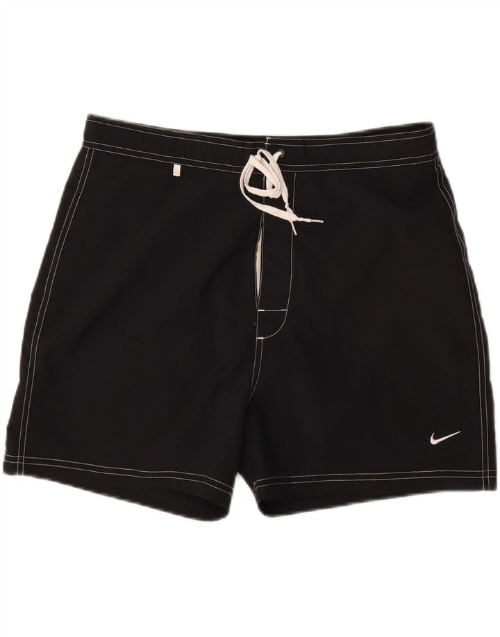 Nike Mens Swimming Shorts Medium  Black Colourblock Polyester