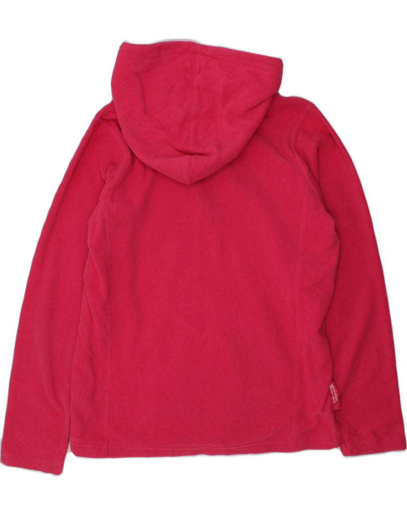 MOUNTAIN WAREHOUSE Girls Hooded Zip Neck Fleece Jumper 11-12 Years Pink | Vintage Mountain Warehouse | Thrift | Second-Hand Mountain Warehouse | Used Clothing | Messina Hembry 