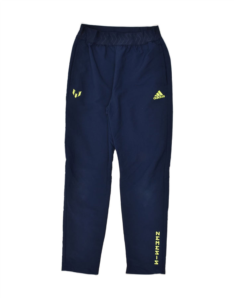 ADIDAS Boys Graphic Tracksuit Trousers 11-12 Years Medium  Navy Blue Vintage Adidas and Second-Hand Adidas from Messina Hembry 