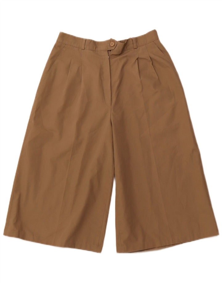 VINTAGE Womens High Waist Bermuda Shorts IT 38 XS W26 Brown Polyester