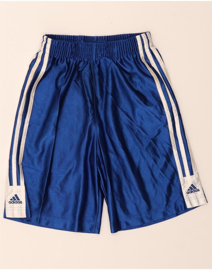 ADIDAS Boys Sport Shorts 11-12 Years Blue Polyester Vintage Adidas and Second-Hand Adidas from Messina Hembry 