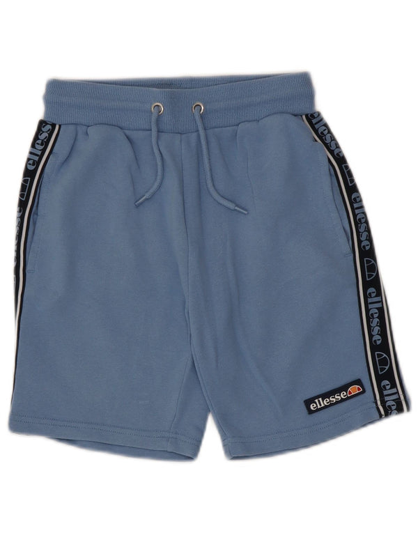 Ellesse Boys Graphic Sport Shorts 10-11 Years Blue Colourblock Cotton