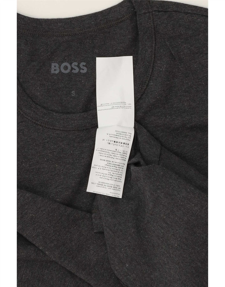 Hugo Boss Mens T-Shirt Top Small Grey Cotton