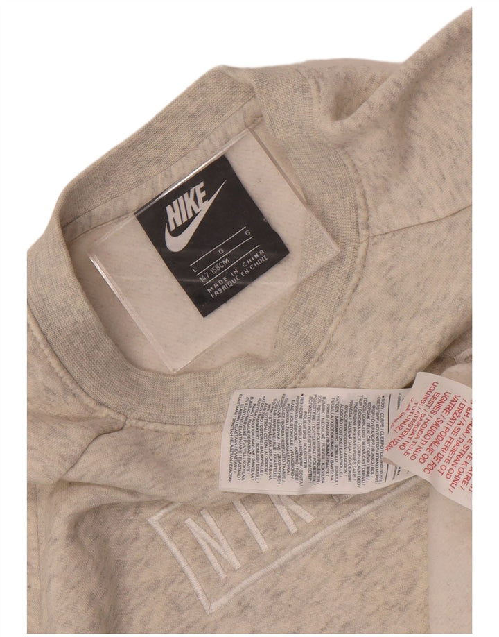 Nike Boys Graphic Sweatshirt Jumper 12-13 Years Large Grey Colourblock