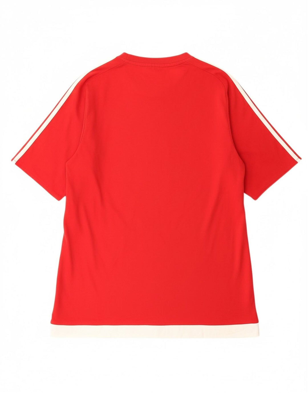 ADIDAS Mens Climalite T-Shirt Top Medium Red Colourblock Polyester