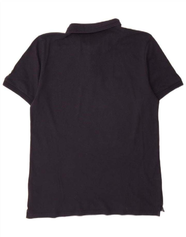 Sundek Mens Polo Shirt Medium Navy Blue Cotton