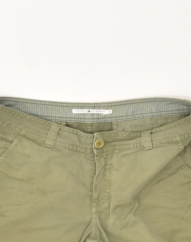 TOMMY HILFIGER Womens Chino Shorts US 6 Small W30 Khaki Cotton | Vintage Tommy Hilfiger | Thrift | Second-Hand Tommy Hilfiger | Used Clothing | Messina Hembry 