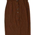 Zara Womens Trafaluc Mini Skirt Large W32  Brown Gingham