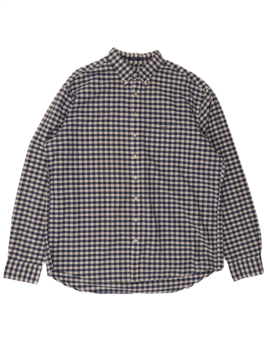 Gant Mens Regular Fit Shirt 3XL Blue Gingham Cotton