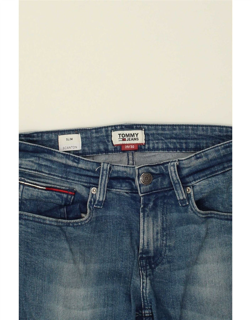 TOMMY HILFIGER Womens Scanton Slim Jeans W29 L30  Blue Cotton Vintage Tommy Hilfiger and Second-Hand Tommy Hilfiger from Messina Hembry 