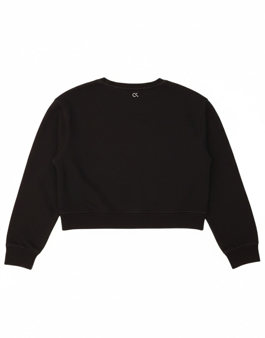 CALVIN KLEIN Womens Graphic Sweatshirt Jumper UK 14 Medium Black