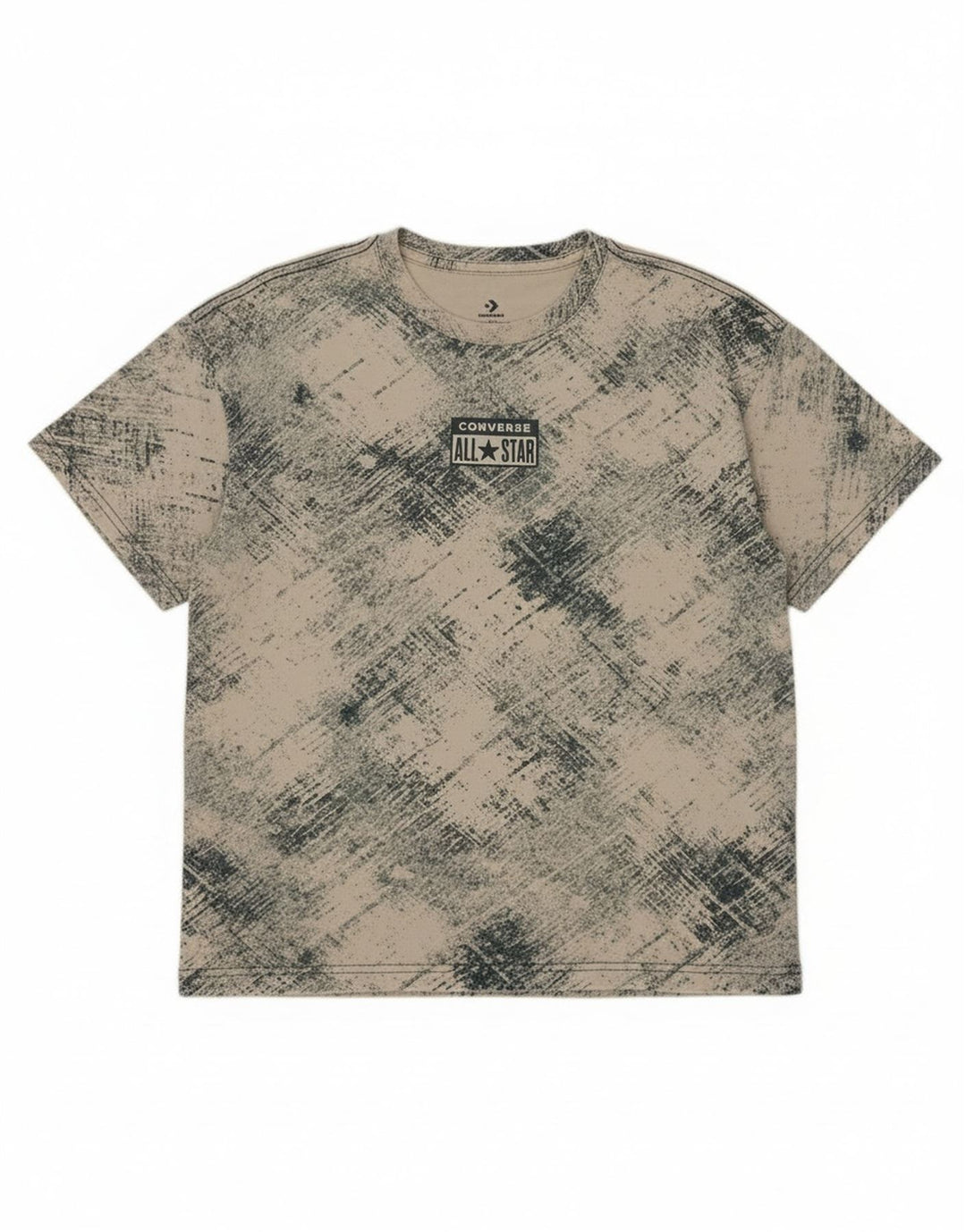 Converse Boys Graphic T-Shirt Top 12-13 Years Large Off White Check