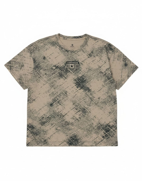 Converse Boys Graphic T-Shirt Top 12-13 Years Large Off White Check