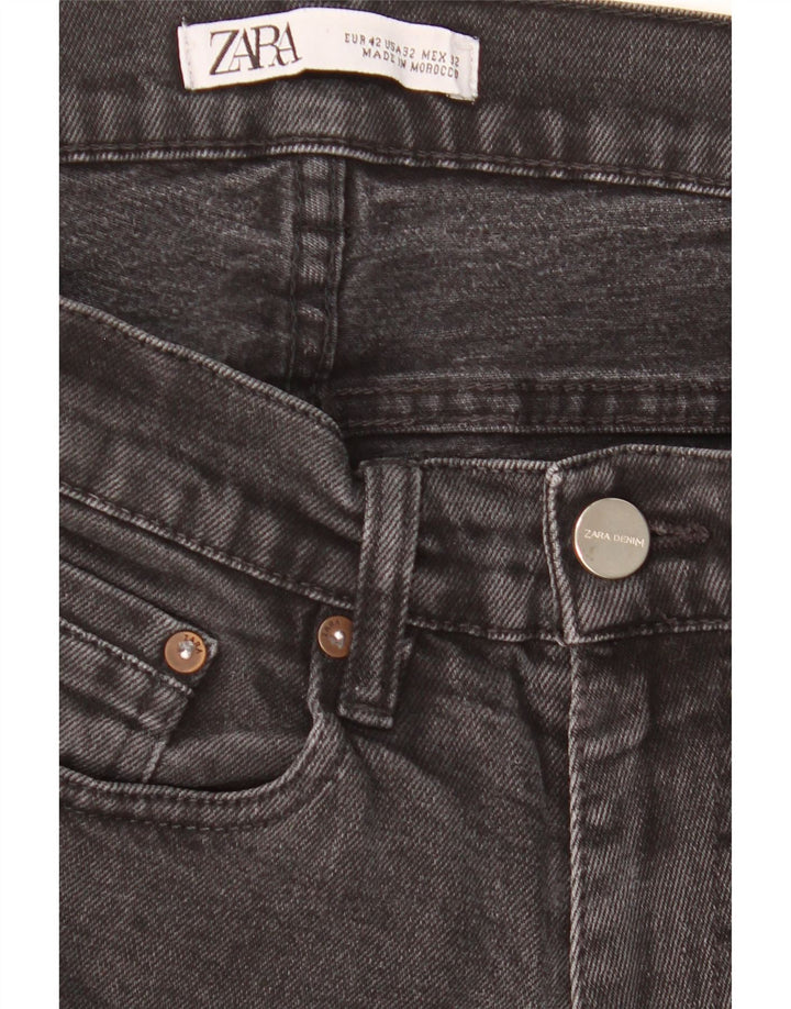Zara Mens Slim Jeans EU 42 Large W32 L30 Black