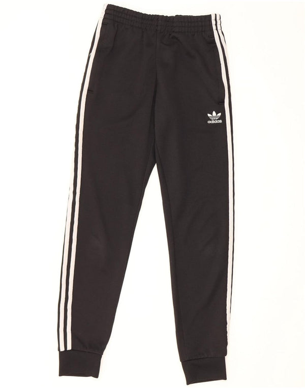 Adidas Womens Tracksuit Trousers Joggers UK 6 XS Black Polyester