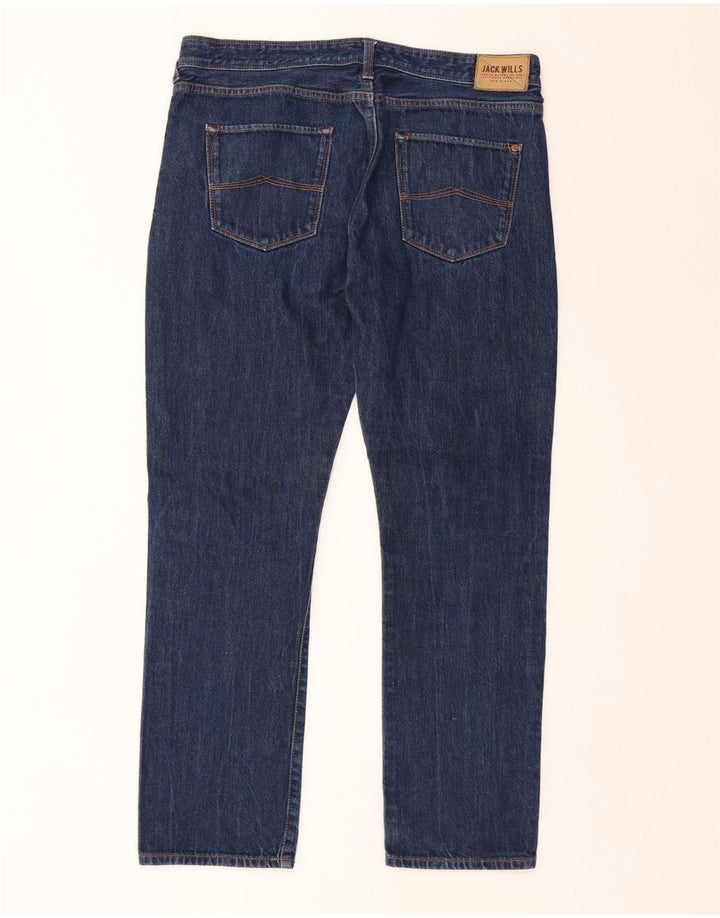 JACK WILLS Mens Slim Jeans W34 L32 Blue Cotton