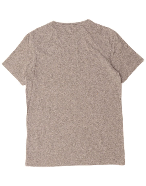Timberland Mens Slim Fit Graphic T-Shirt Top Small Grey Cotton