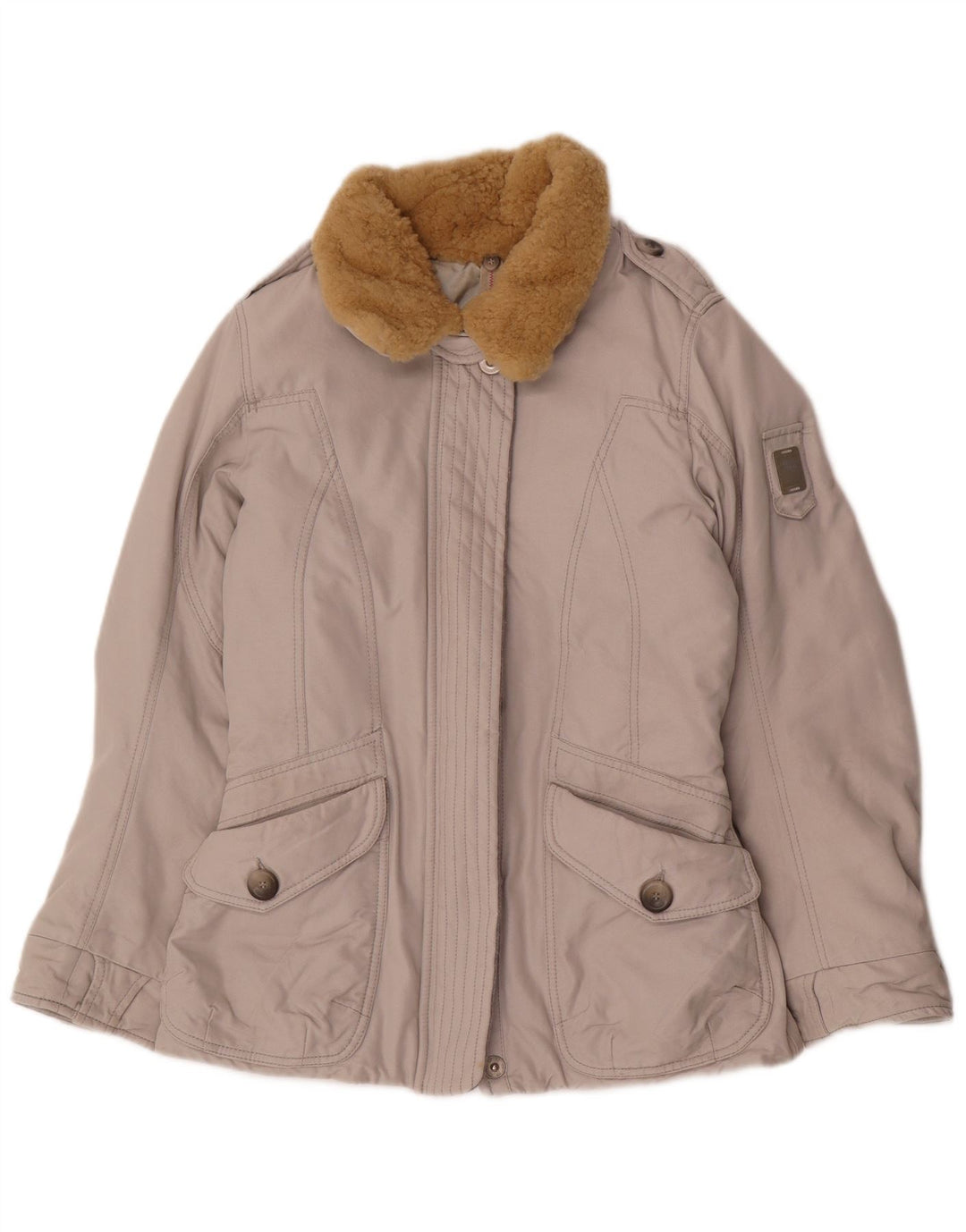 Think Pink Womens Padded Jacket UK 12 Medium Grey Polypropylene