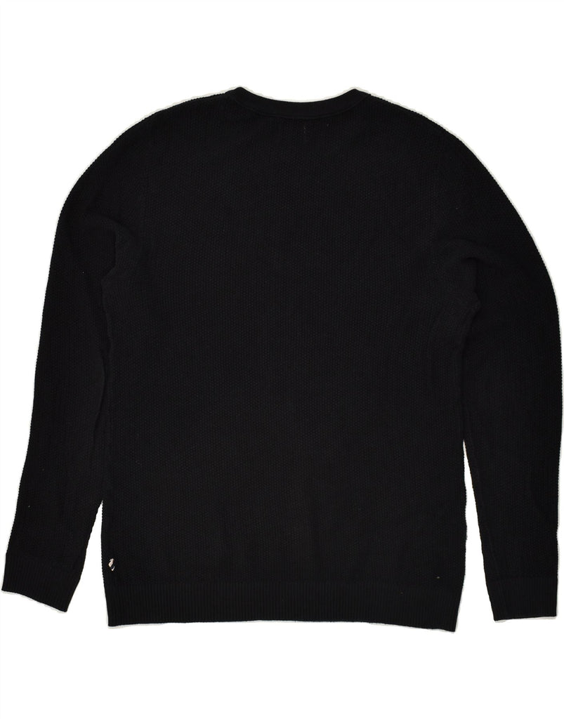 JACK & JONES Mens Crew Neck Jumper Sweater Large Black | Vintage Jack & Jones | Thrift | Second-Hand Jack & Jones | Used Clothing | Messina Hembry 