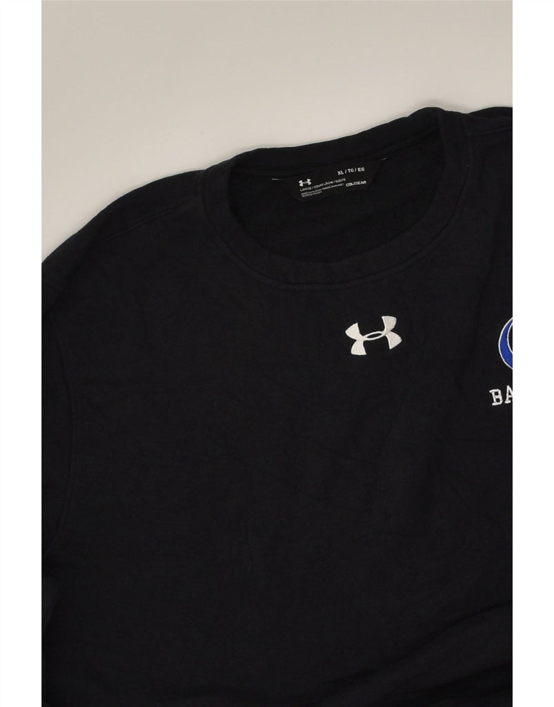 UNDER ARMOUR Mens Cold Gear Graphic Sweatshirt Jumper XL Black Cotton Vintage Under Armour and Second-Hand Under Armour from Messina Hembry 