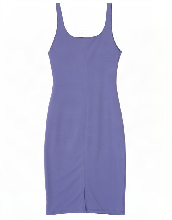 Zara Womens Sleeveless Bodycon Dress UK 14 Large Purple Polyester