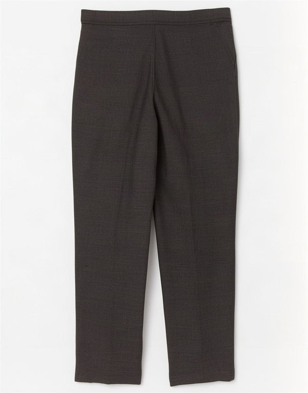 Marks & Spencer Womens Straight Casual Trousers UK 14 Large W32 L28 Grey