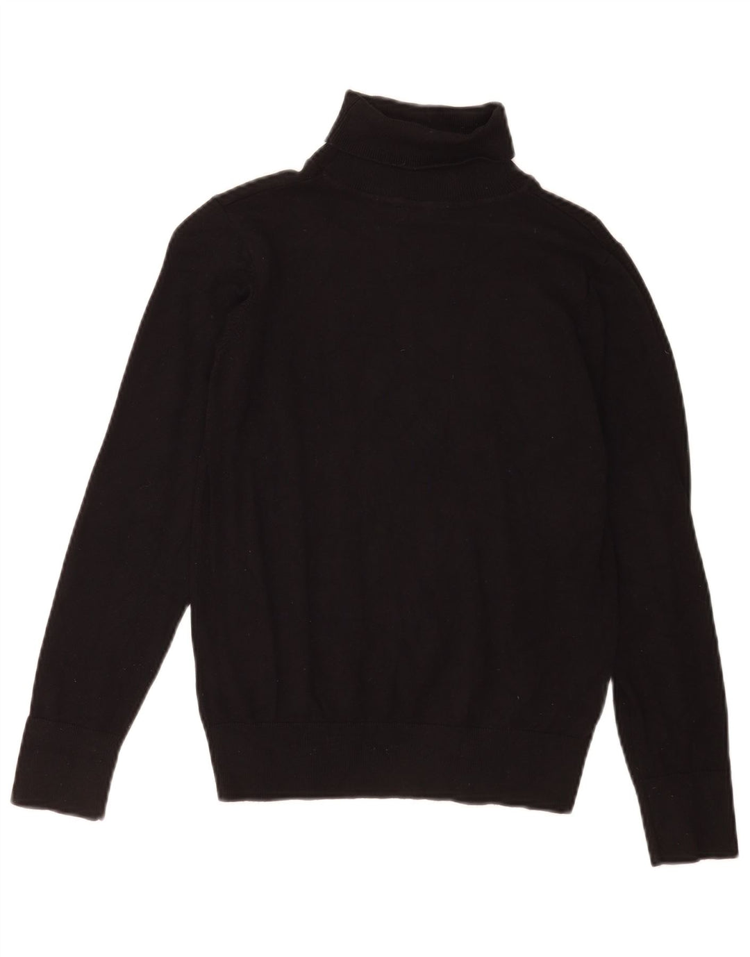 Oasis Womens Roll Neck Jumper Sweater UK 10 Small Black Viscose