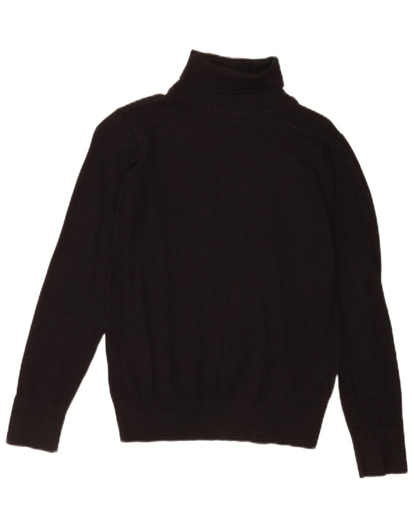 Oasis Womens Roll Neck Jumper Sweater UK 10 Small Black Viscose