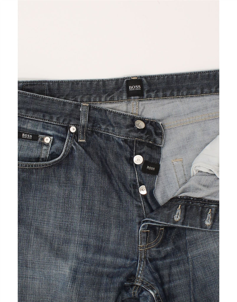 HUGO BOSS Mens Straight Jeans W36 L32 Blue Cotton | Vintage Hugo Boss | Thrift | Second-Hand Hugo Boss | Used Clothing | Messina Hembry 