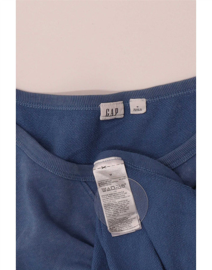Gap Womens Sweatshirt Jumper UK 14 Medium Blue Cotton