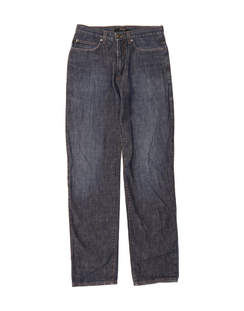 FERRE Mens Straight Jeans W32 L34 Navy Blue Cotton Vintage Ferre and Second-Hand Ferre from Messina Hembry 