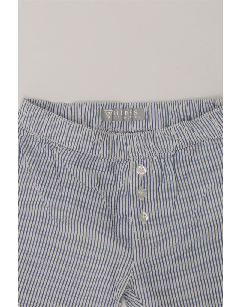 GUESS Baby Boys Casual Trousers 12-18 Months W20 Blue Pinstripe Cotton | Vintage Guess | Thrift | Second-Hand Guess | Used Clothing | Messina Hembry 