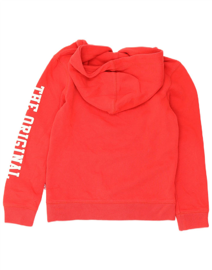 Levi's Boys Graphic Hoodie Jumper 9-10 Years Red Cotton