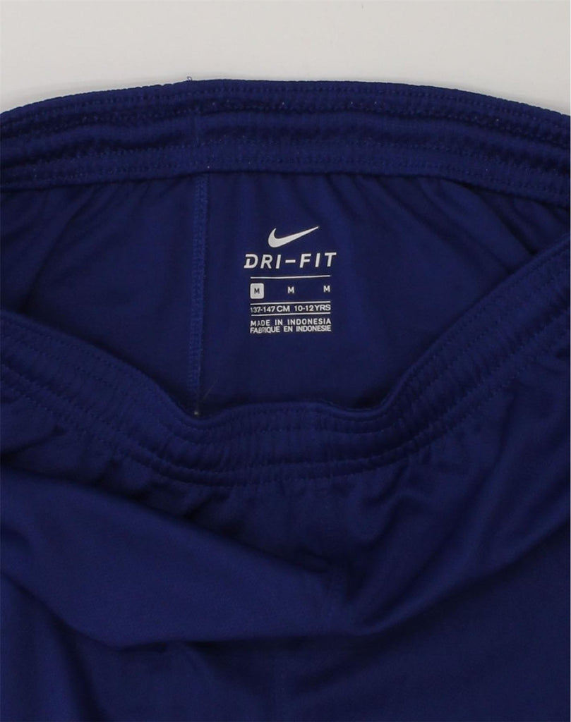 NIKE Boys Dri Fit Sport Shorts 10-11 Years Medium  Blue | Vintage Nike | Thrift | Second-Hand Nike | Used Clothing | Messina Hembry 