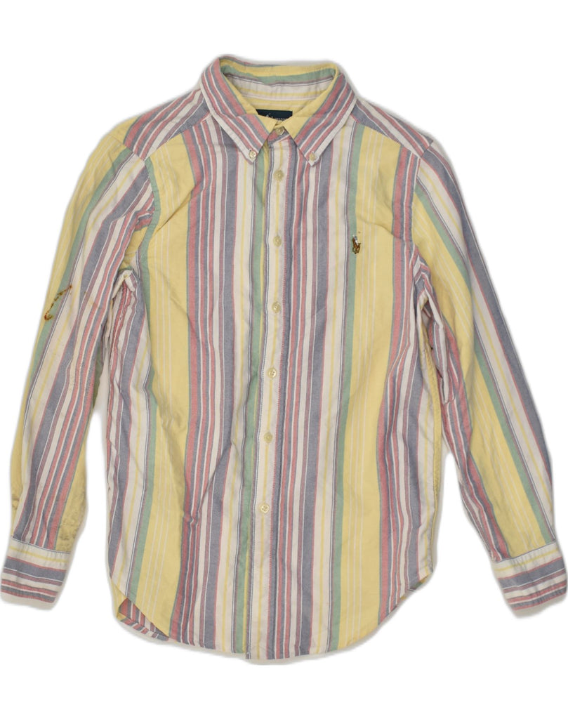 RALPH LAUREN Boys Shirt 10-11 Years Medium Multicoloured Striped Cotton | Vintage Ralph Lauren | Thrift | Second-Hand Ralph Lauren | Used Clothing | Messina Hembry 