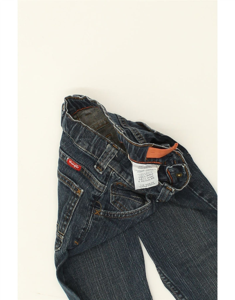 WRANGLER Boys Straight Jeans 5-6 Years W22 L20  Blue Cotton | Vintage Wrangler | Thrift | Second-Hand Wrangler | Used Clothing | Messina Hembry 