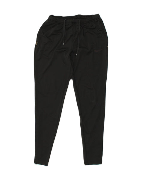 NIKE Womens Dri Fit Tracksuit Trousers UK 8 Small Black Polyester, Vintage  & Second-Hand Clothing Online