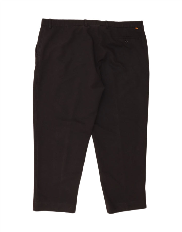 Farah Mens Straight Chino Trousers W44 L29 Black Polyester