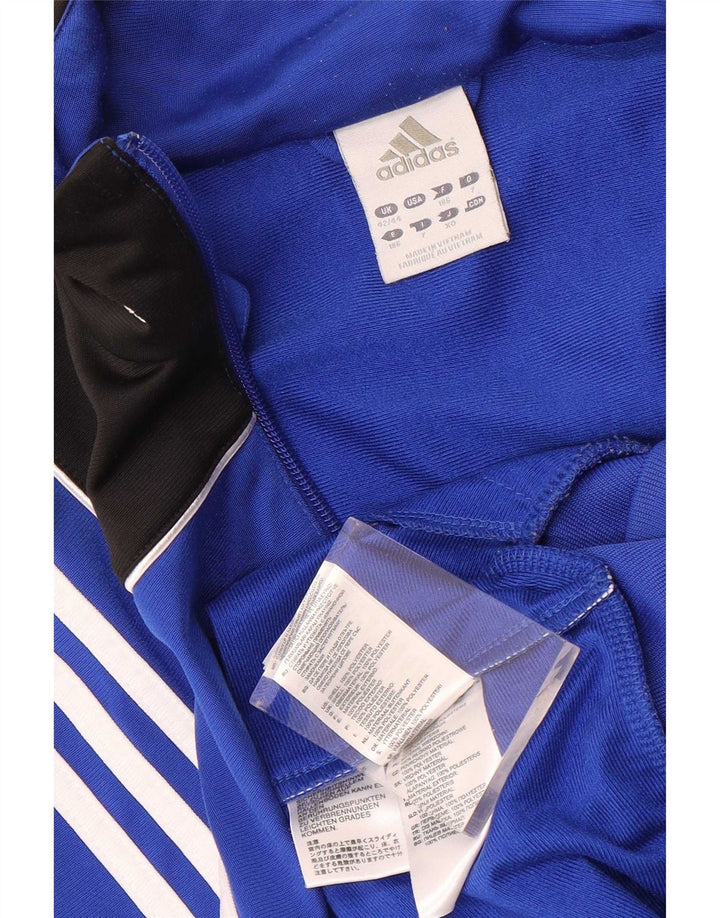 Adidas Mens Tracksuit Top Jacket UK 42/44 Large Blue Colourblock Polyester
