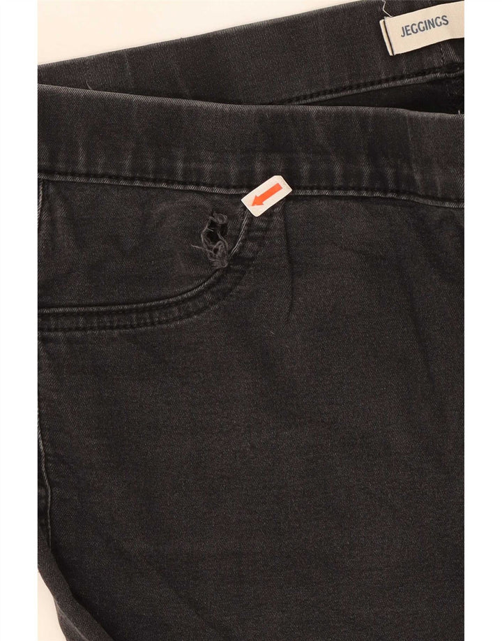 Marks & Spencer Womens Jegging Jeans UK 14 Medium W30 L29 Black Cotton