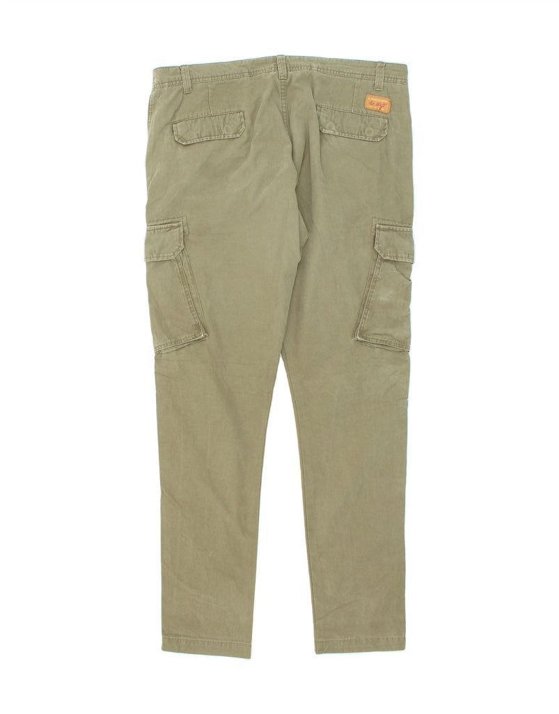 40WEFT Mens Jake Slim Cargo Trousers W40 L44 Beige Cotton Vintage 40Weft and Second-Hand 40Weft from Messina Hembry 