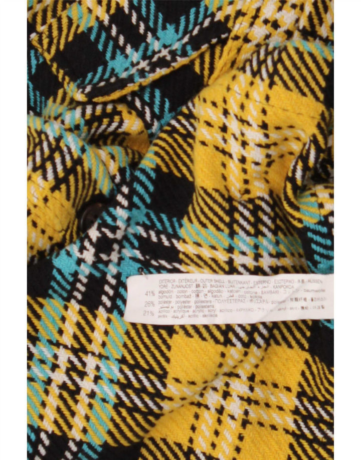 Zara Mens Flannel Shirt Medium Multicoloured Check Cotton