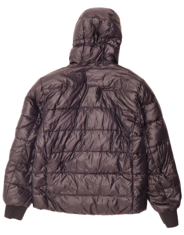Marina Yachting Mens Hooded Reversible Padded Jacket IT 50 Large Navy Blue