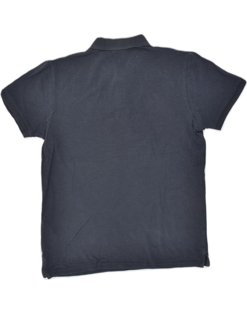 JACK & JONES Mens Polo Shirt Medium Navy Blue Cotton | Vintage Jack & Jones | Thrift | Second-Hand Jack & Jones | Used Clothing | Messina Hembry 