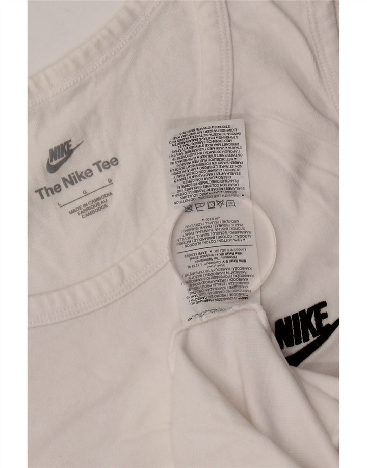 Nike Mens Vest Top Large White Cotton