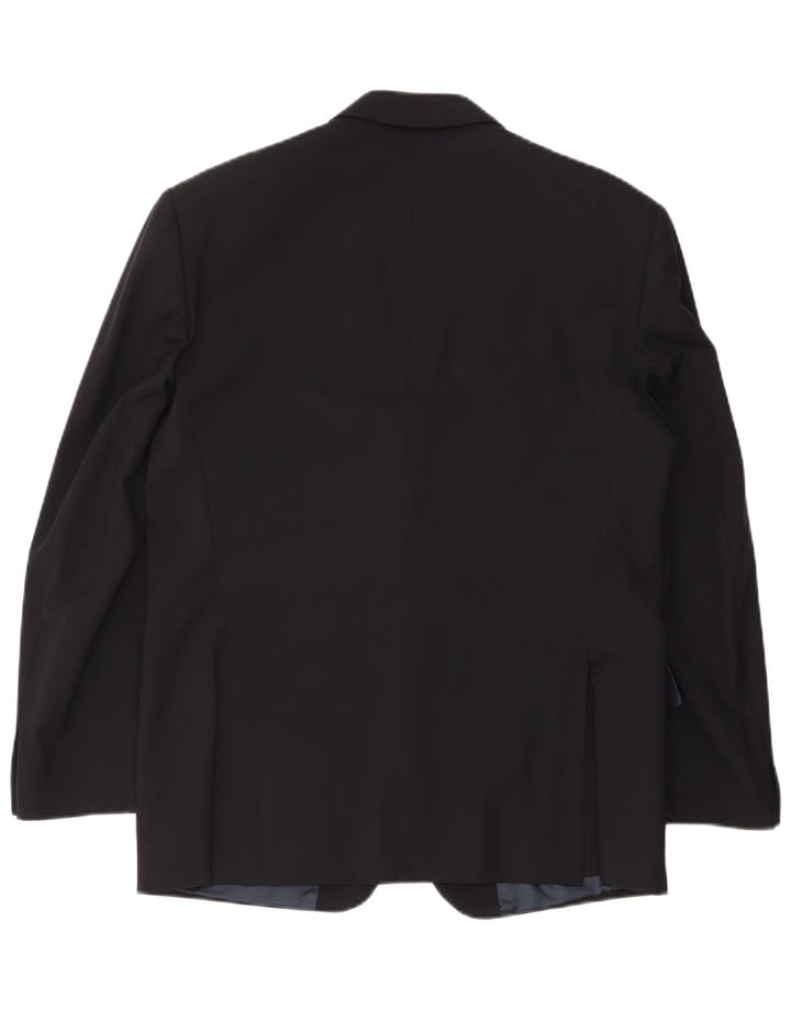 Urbis Mens 2 Button Blazer Jacket IT 52 XL Navy Blue Wool