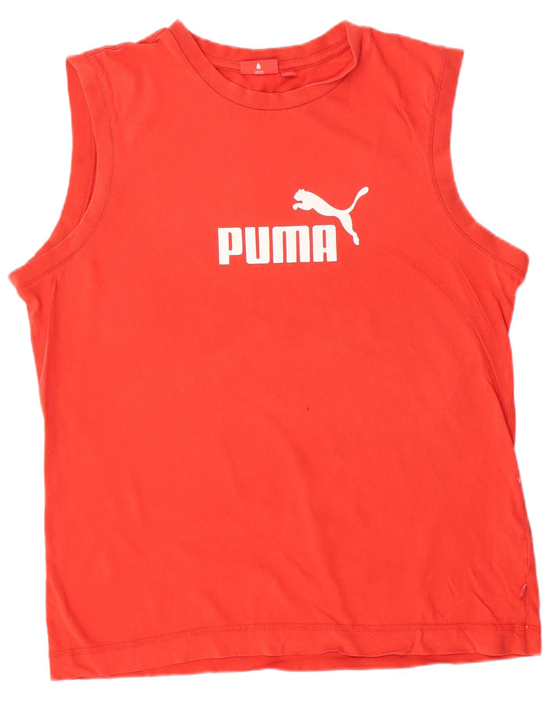 PUMA Mens Graphic Vest Top Large Red Cotton