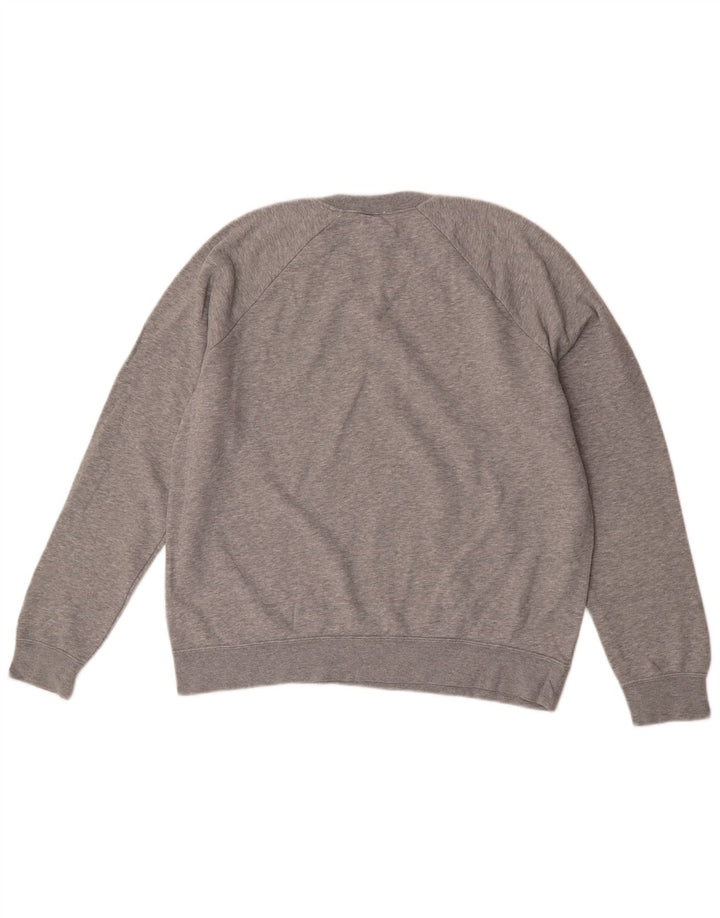 Nike Mens Sweatshirt Jumper Large Grey Flecked Cotton