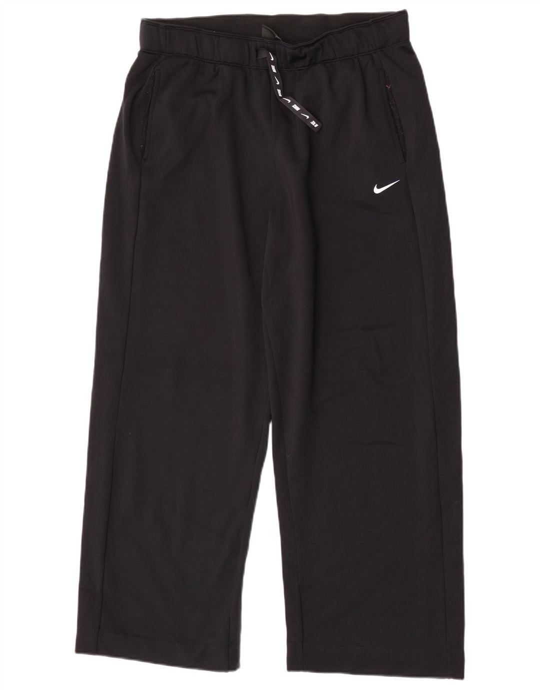 Nike Womens Dri Fit Tracksuit Trousers Large  Black Nylon