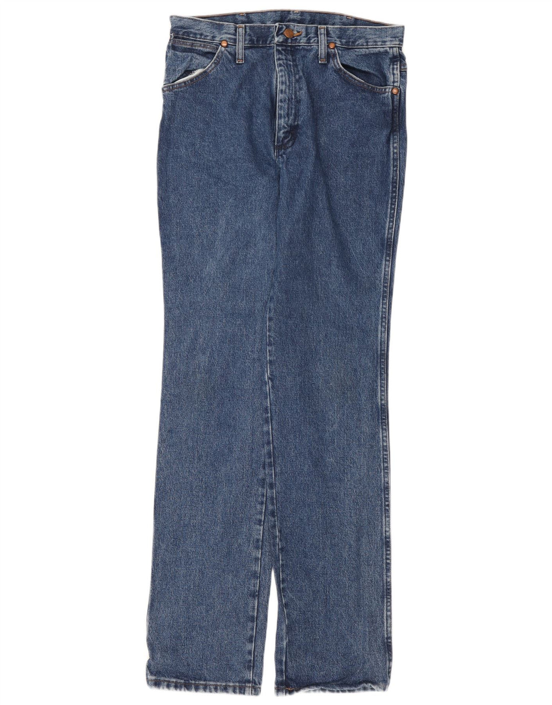 Wrangler Mens Straight Jeans W31 L34 Blue Cotton